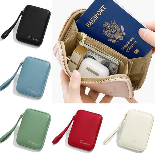 Rfid leather travel passport - rfid,