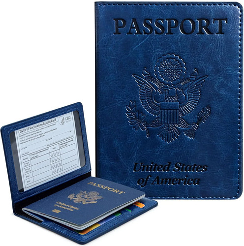 Rfid blocking leather passport - leather,