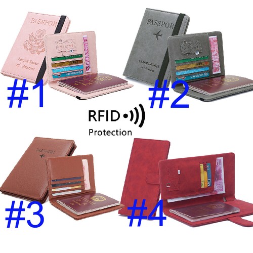 Slim leather travel passport - slim,